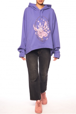 Asymmetrical sweatshirt with moose, zdjęcie 2 Asymmetrical sweatshirt with moose od Acne